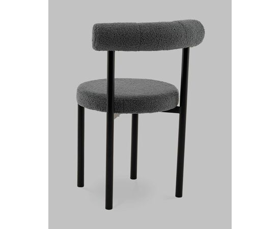 Стул обеденный Флорео букле темно-серый, изображение 4 | Интернет магазин мебели и декора LifeDekor