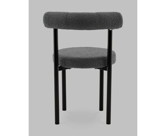 Стул обеденный Флорео букле темно-серый, изображение 5 | Интернет магазин мебели и декора LifeDekor