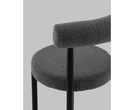 Стул обеденный Флорео букле темно-серый, изображение 8 | Интернет магазин мебели и декора LifeDekor
