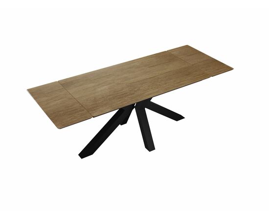 Стол DikLine SFE140 Керамика древесная OAKWOOD HONEY/подстолье черное/опоры черные (2 уп.), изображение 5 | Интернет магазин мебели и декора LifeDekor