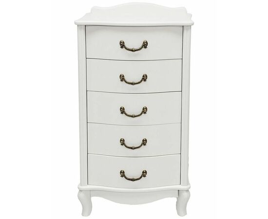 Комод "Джульетта" узкий 5 ящ.(молочный дуб) Вис, изображение 3 | Интернет магазин мебели и декора LifeDekor