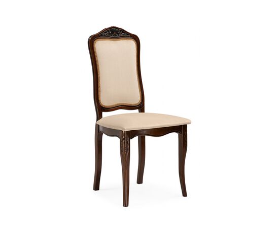 Стул деревянный Эмилин вишня / муса темная 082 | Интернет магазин мебели и декора LifeDekor