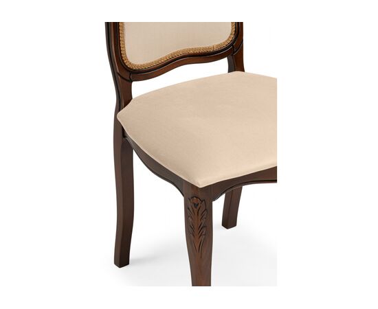 Стул деревянный Эмилин вишня / муса темная 082, изображение 6 | Интернет магазин мебели и декора LifeDekor