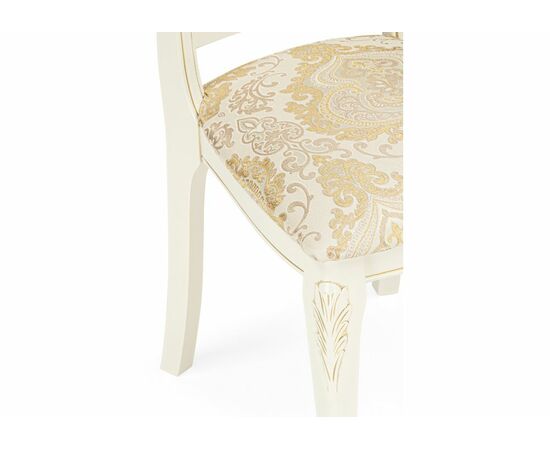 Стул деревянный Керия слоновая кость / золото патина, изображение 6 | Интернет магазин мебели и декора LifeDekor