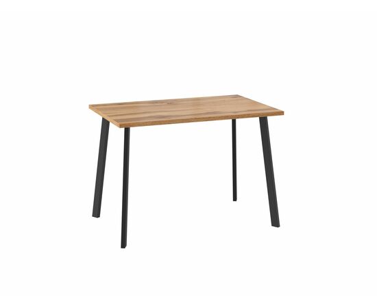 Стол Уно, нераздвижной 110х70, ДУБ ВОТАН/ЧЕРНЫЙ | Интернет магазин мебели и декора LifeDekor