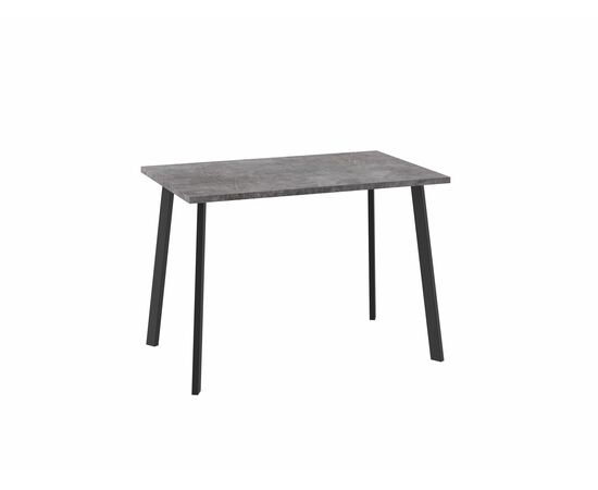 Стол Уно, нераздвижной 110х70, ДЫМЧАТАЯ КЕРАМИКА/ЧЕРНЫЙ | Интернет магазин мебели и декора LifeDekor