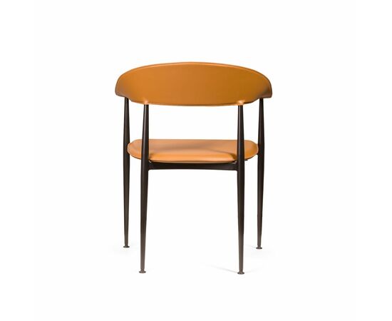 Стул с подлокотниками Rotti, кожа коричневый, изображение 6 | Интернет магазин мебели и декора LifeDekor