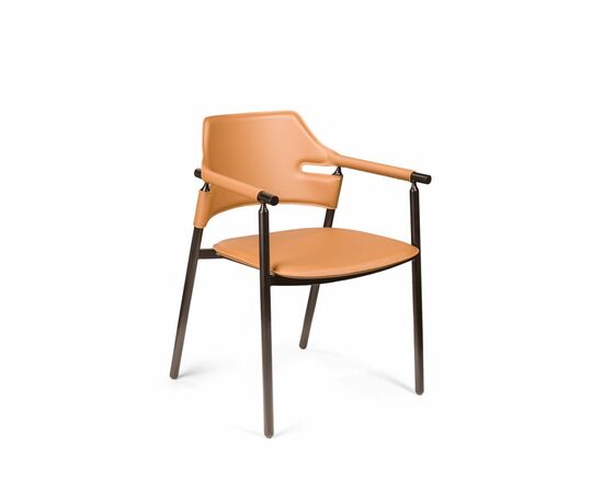 Стул с подлокотниками Suite, коричневый, изображение 10 | Интернет магазин мебели и декора LifeDekor