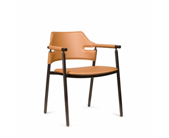 Стул с подлокотниками Suite, коричневый, изображение 4 | Интернет магазин мебели и декора LifeDekor