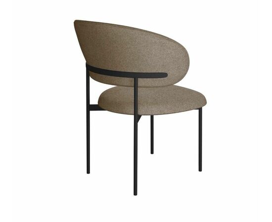 Стул DikLine 201 NS05 CAPPUCCINO, ножки черные, изображение 3 | Интернет магазин мебели и декора LifeDekor