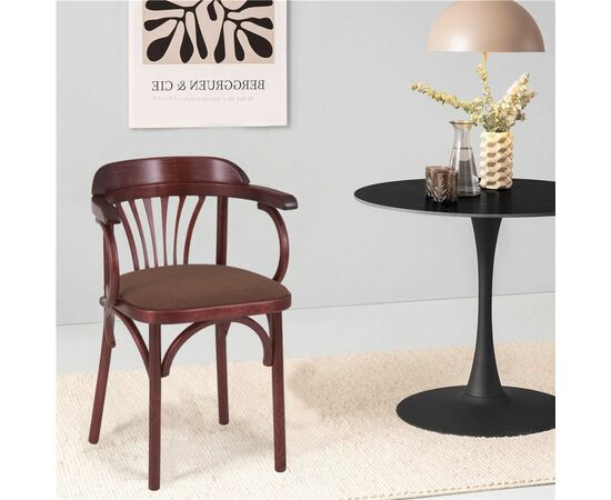 Стул Венский мягкий (махагон, ткань ткань М09) | Интернет магазин мебели и декора LifeDekor