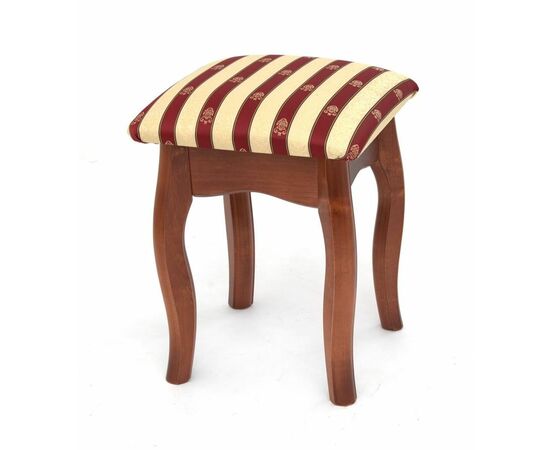 Табурет (Бордовый полоска-Махагон 30/1-НЦ №1) | Интернет магазин мебели и декора LifeDekor