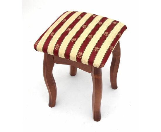 Табурет (Бордовый полоска-Махагон 30/1-НЦ №1), изображение 3 | Интернет магазин мебели и декора LifeDekor