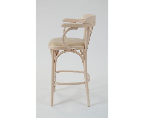 Стул барный 650 Венский мягкий (беленый дуб, экокожа бежевая), изображение 3 | Интернет магазин мебели и декора LifeDekor