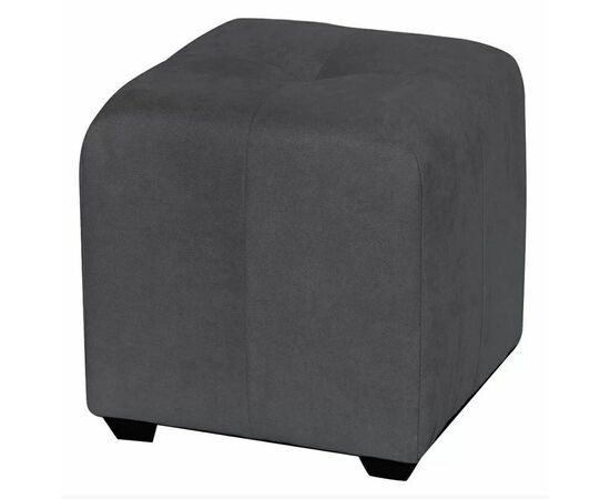Пуф "Николь" Графит велюр | Интернет магазин мебели и декора LifeDekor