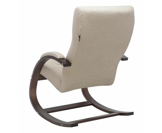 Кресло-качалка Милано  (Орех текстура/ткань Малмо 05), изображение 4 | Интернет магазин мебели и декора LifeDekor