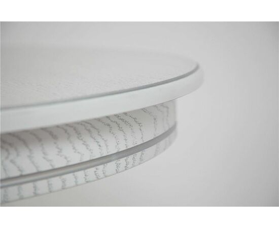 Стол обеденный овальный Капелла-2 110(150)х75х75 (цвет Белый / патина серебро/шпон дуб) Тип 2, изображение 4 | Интернет магазин мебели и декора LifeDekor