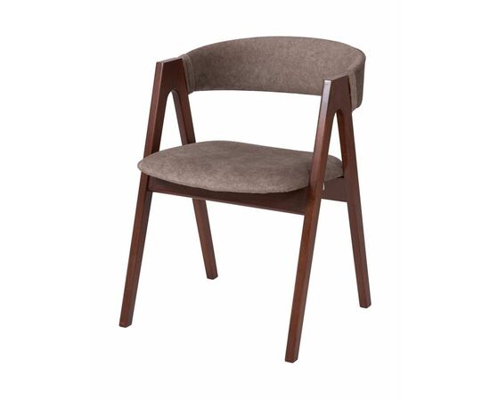 Кресло "Кира 1" (темный орех/ткань Айсберг корица) | Интернет магазин мебели и декора LifeDekor