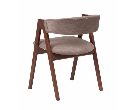 Кресло "Кира 1" (темный орех/ткань Айсберг корица), изображение 3 | Интернет магазин мебели и декора LifeDekor