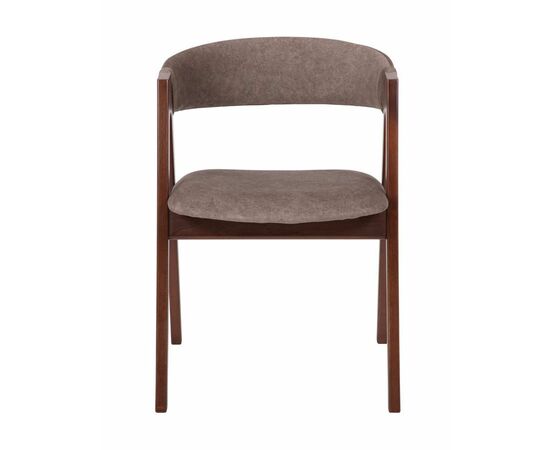 Кресло "Кира 1" (темный орех/ткань Айсберг корица), изображение 4 | Интернет магазин мебели и декора LifeDekor