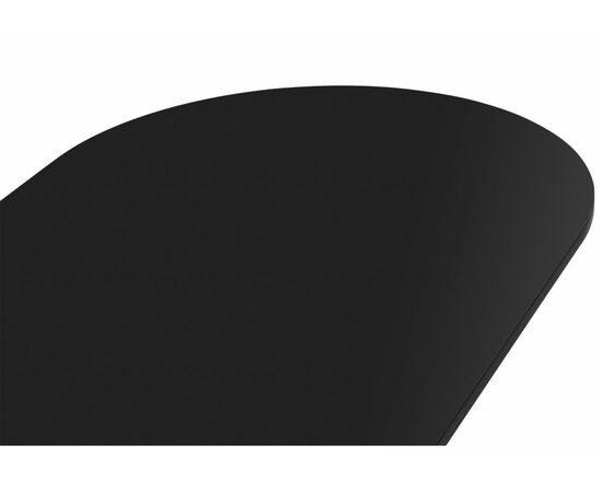 Стол деревянный Барон О 160 х 90 черная пленка шагрень / золотые ноги, изображение 5 | Интернет магазин мебели и декора LifeDekor