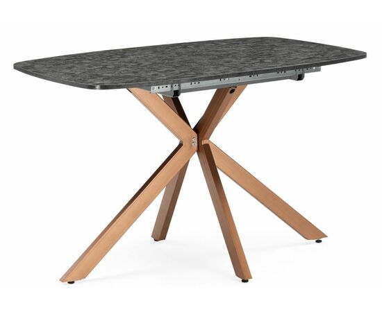 Стол деревянный Кортез 116(160)x77 раздвижной малави / медь | Интернет магазин мебели и декора LifeDekor