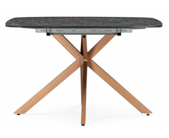 Стол деревянный Кортез 116(160)x77 раздвижной малави / медь, изображение 3 | Интернет магазин мебели и декора LifeDekor