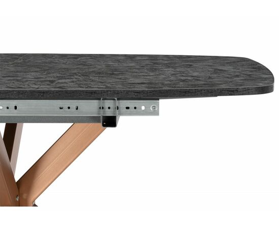 Стол деревянный Кортез 116(160)x77 раздвижной малави / медь, изображение 5 | Интернет магазин мебели и декора LifeDekor