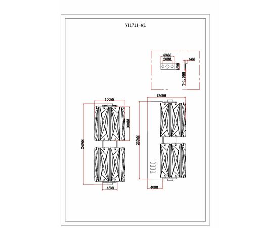 Светильник настенный светодиодный Moderli V11711-WL Prismique, изображение 7 | Интернет магазин мебели и декора LifeDekor