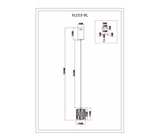 Светильник подвесной светодиодный Moderli V11717-PL Prismique, изображение 4 | Интернет магазин мебели и декора LifeDekor