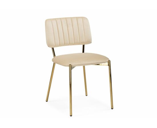 Стул на металлокаркасе Armond beige / gold | Интернет магазин мебели и декора LifeDekor