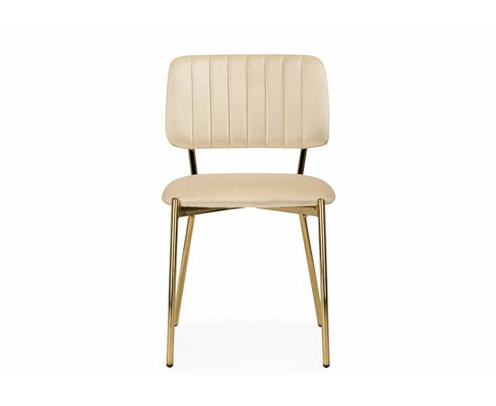 Стул на металлокаркасе Armond beige / gold, изображение 2 | Интернет магазин мебели и декора LifeDekor