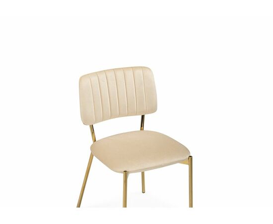 Стул на металлокаркасе Armond beige / gold, изображение 5 | Интернет магазин мебели и декора LifeDekor