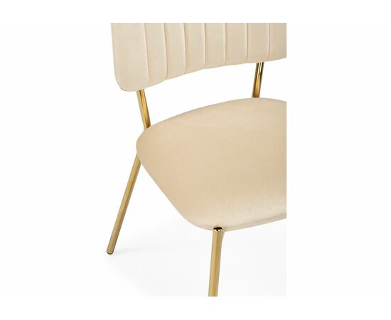 Стул на металлокаркасе Armond beige / gold, изображение 6 | Интернет магазин мебели и декора LifeDekor