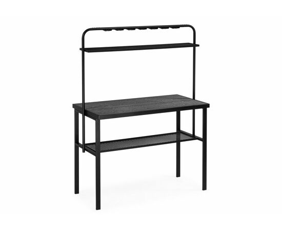 Барный стол Сари 120х50х171 дпк графит / черный | Интернет магазин мебели и декора LifeDekor