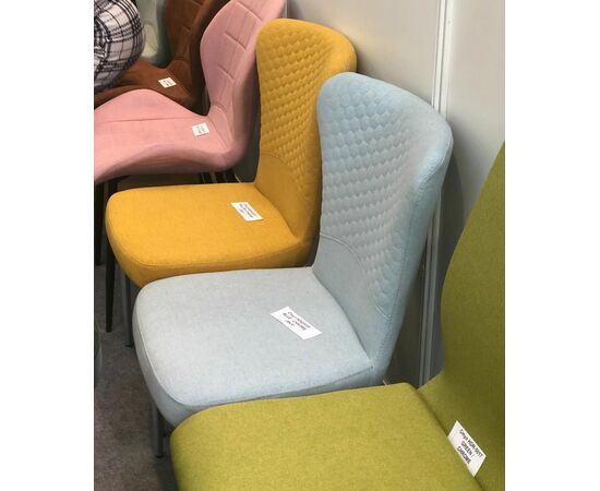 Стул SKY YELLOW/CHROME желтый, ткань М-City, изображение 5 | Интернет магазин мебели и декора LifeDekor