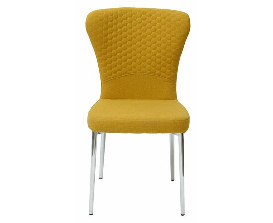 Стул SKY YELLOW/CHROME желтый, ткань М-City, изображение 3 | Интернет магазин мебели и декора LifeDekor