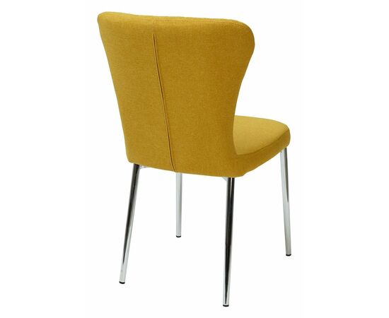 Стул SKY YELLOW/CHROME желтый, ткань М-City, изображение 2 | Интернет магазин мебели и декора LifeDekor