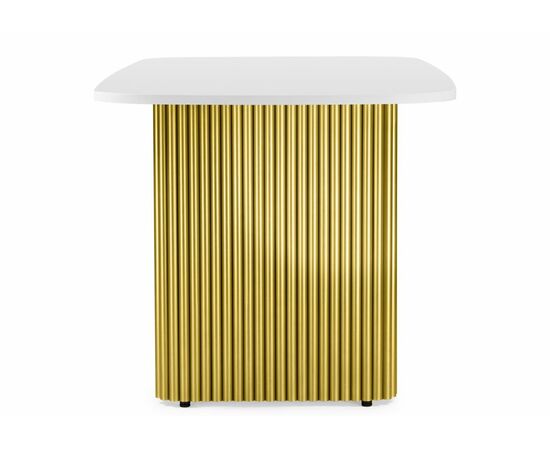 Стол деревянный Бавария B 180 х 90 белая пленка шагрень / золото, изображение 3 | Интернет магазин мебели и декора LifeDekor