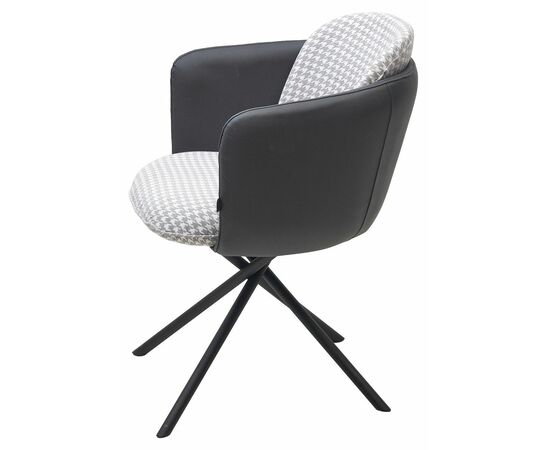 Стул ЛИЛУ ДАНС 180 град. поворотный, УЮТ ГРЕЙ КЛЫК / ORAKUL 998 Темно-серый / Черный каркас, M-City, изображение 5 | Интернет магазин мебели и декора LifeDekor