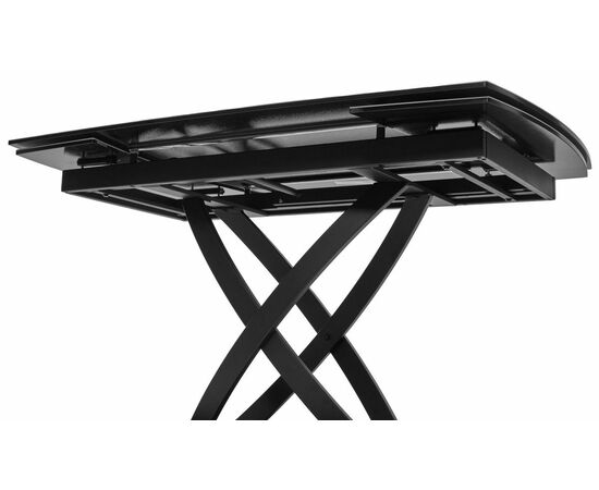 Стол FOGGIA 140 KL-99 Белый мрамор матовый, итальянская керамика/ черный каркас М-City, изображение 5 | Интернет магазин мебели и декора LifeDekor