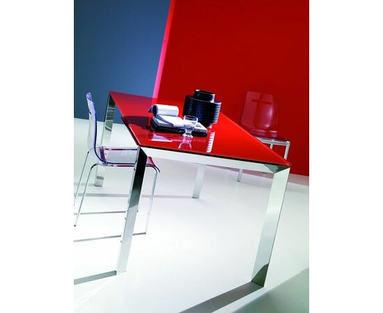 Стол SIRIO (42,38G) 110/150х75хН75 см (G093 LEGS/ M089 FRAME/C152 черн глянц ст) | Интернет магазин мебели и декора LifeDekor