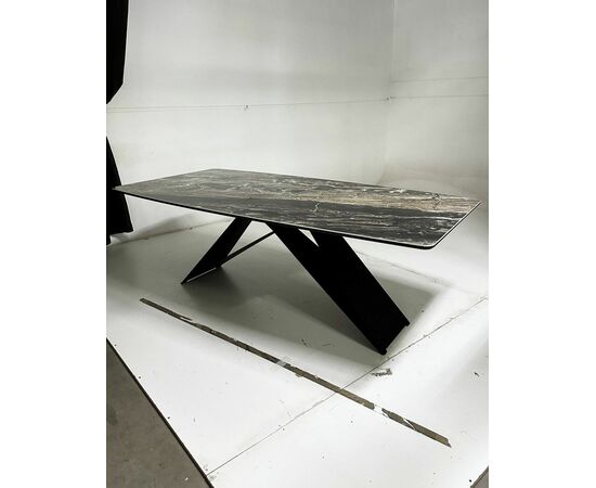 Стол МАРСЕЛЬ 220 RITCHER DOVE Amadeus, керамика / Черный М-City, изображение 4 | Интернет магазин мебели и декора LifeDekor