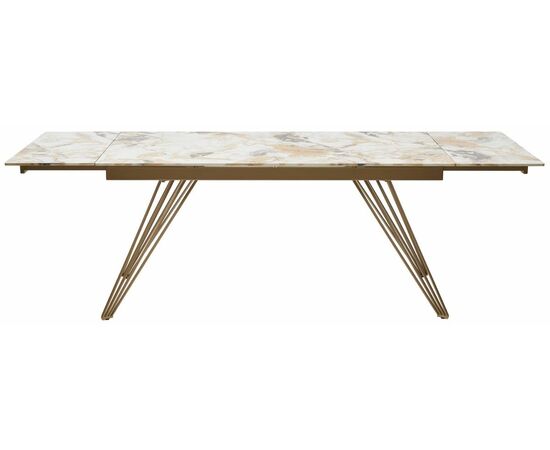 Стол ACERRA NEW 160 GRAND JADE SOLID CERAMIC/ каркас цвета шампань М-City, изображение 13 | Интернет магазин мебели и декора LifeDekor