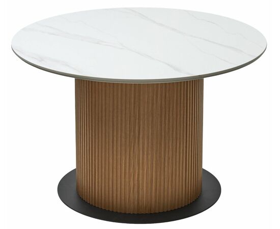 Стол MESA D120 цвет БЕЛЫЙ МРАМОР M326 / Каркас OAK, ®DISAUR, изображение 7 | Интернет магазин мебели и декора LifeDekor