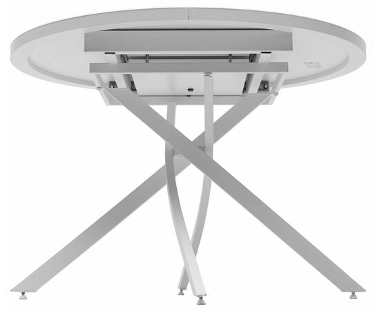 Стол ДАРИО D110 раскладной Белый, стекло/ Белый каркас М-City, изображение 7 | Интернет магазин мебели и декора LifeDekor