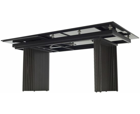 Стол RAGNAR 180 цвет 1699 Серая кожа, керамика / Темно-серый каркас, ®DISAUR, изображение 12 | Интернет магазин мебели и декора LifeDekor