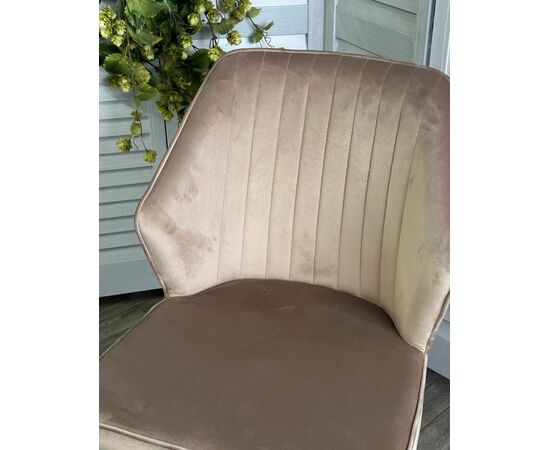 Стул SEATTLE-V БЕЖЕВЫЙ #5, велюр / белый каркас М-City, изображение 3 | Интернет магазин мебели и декора LifeDekor