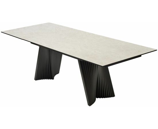 Стол YOAKIM 180 TL-102 Бежевый мрамор, испанская керамика / Темно-серый каркас, ®DISAUR, изображение 9 | Интернет магазин мебели и декора LifeDekor