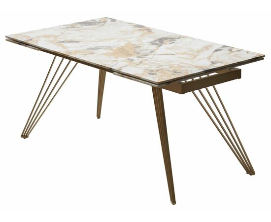 Стол ACERRA NEW 160 GRAND JADE SOLID CERAMIC/ каркас цвета шампань М-City, изображение 15 | Интернет магазин мебели и декора LifeDekor